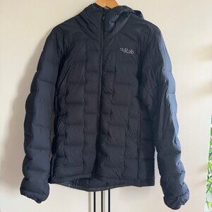 Rab Cubit Stretch Down Hoodie - Small - Ebony/Dark Gray